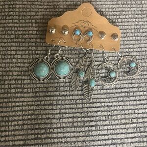 12 pcs retro Bohemian style earrings